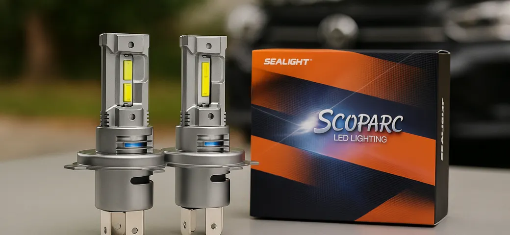 Potenzia i fari della tua auto a meno di 30 euro con le LED SEALIGHT H4 in offerta