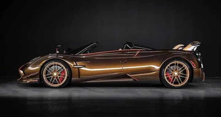 Pagani Huayra BC Roadster Supernova: la one-off dorata
