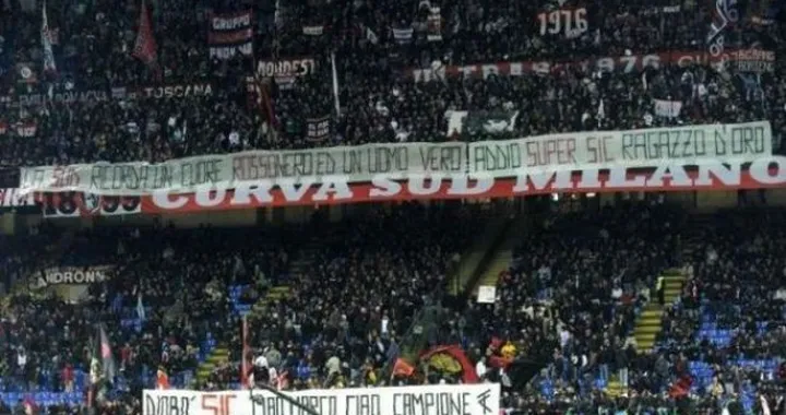 L'ultimo saluto a Marco in diretta TV e web. A Milano anche la curva sud celebra SuperSic