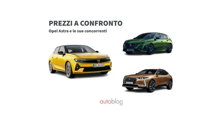 Opel Astra: prezzi e promozioni a confronto con le sue concorrenti