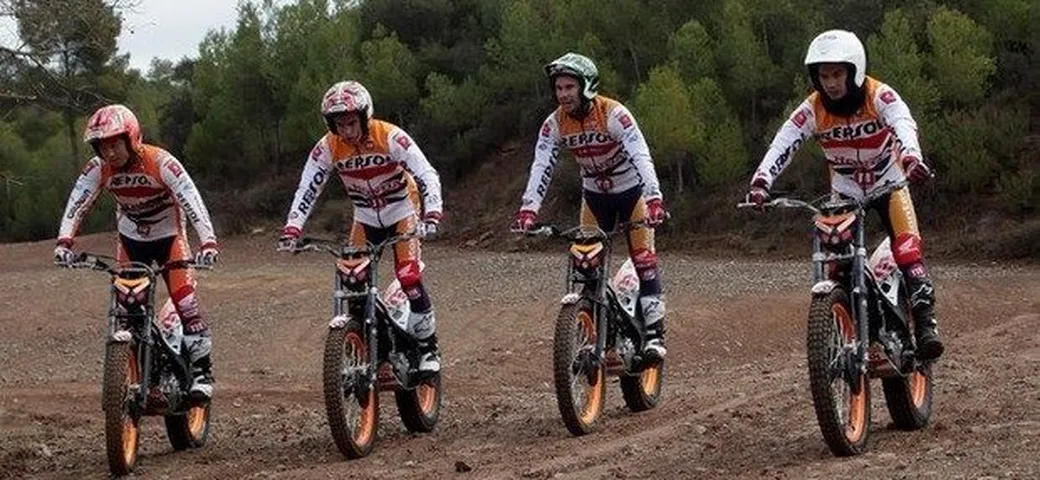 Marquez e Pedrosa a 'Scuola di Trial' da Toni Bou [video]