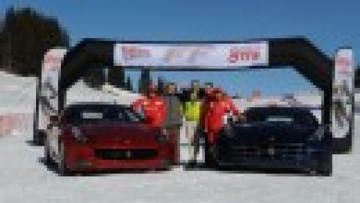 Ferrari FF a Madonna di Campiglio: alla guida Alonso e Massa