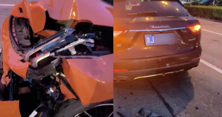 Ritira l'auto nuova e dopo sette minuti sbatte in una Maserati