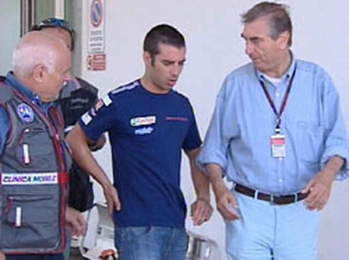 MotoGP: brutta caduta per Melandri