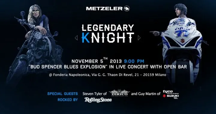 Steven Tyler e Guy Martin ospiti d'onore alla Metzeler Legendary KNight di Milano