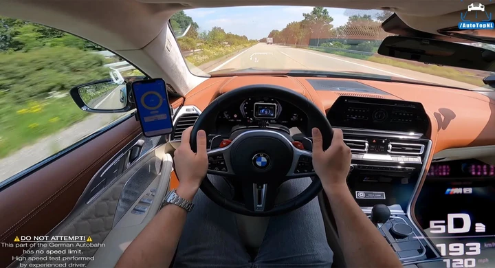 BMW M8 Competition Gran Coupé ad oltre 290 km/h [Video]