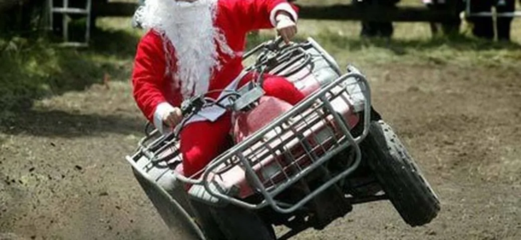 Babbo Natale sul Quad
