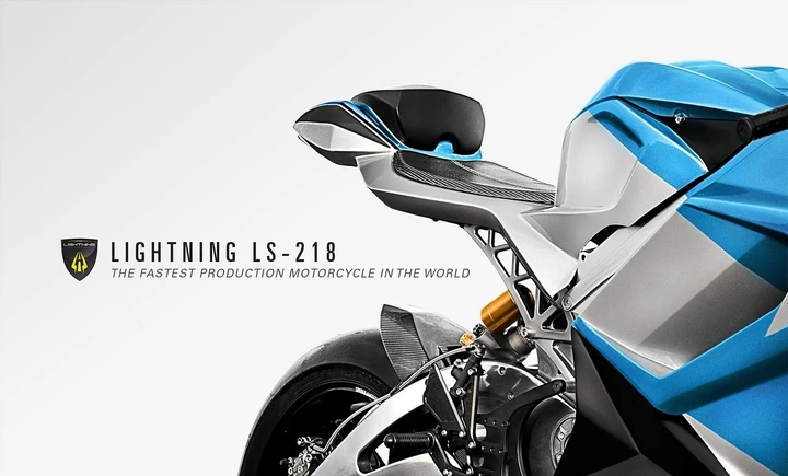Moto elettriche Lightning LS-218: 160-240 km/h in 2 secondi