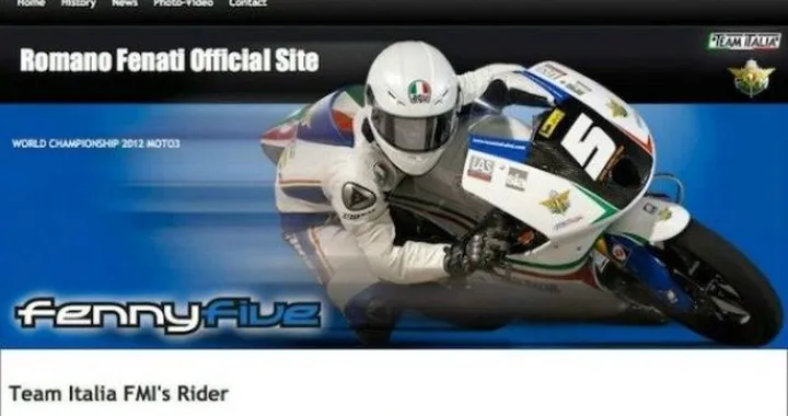 E' online il sito ufficiale di Romano "FennyFive" Fenati