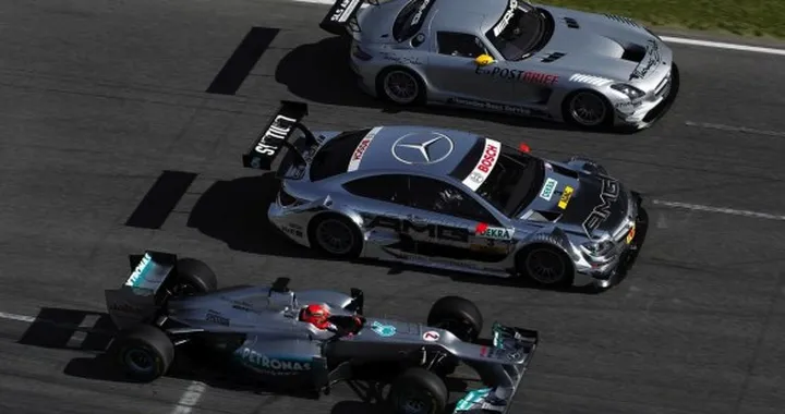 Michael Schumacher sfida le Mercedes AMG al Nurburgring