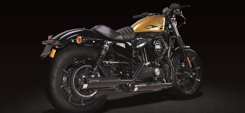 Doppio silenziatore Ironhead per H-D Sportster 883