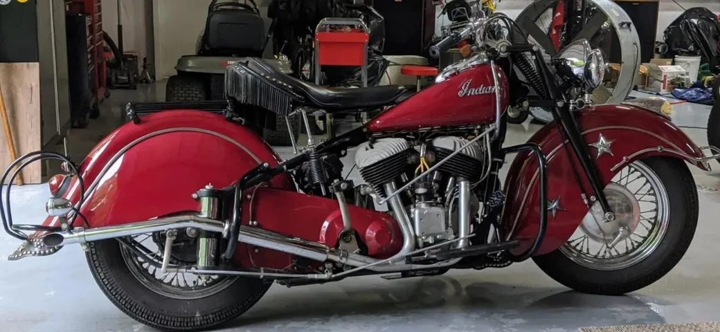 Il cuore rombante dell’America all’asta: la Indian Chief 1947