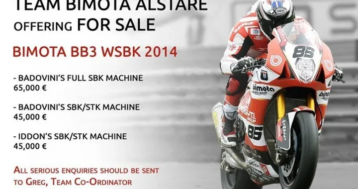 SBK: acquista le Bimota BB3 EVO 2014 di Badovini e Iddon