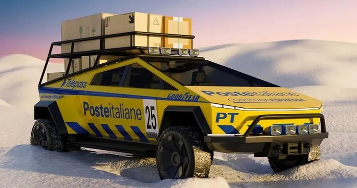 Tesla Cybertruck: ecco la versione di Garage Italia per Poste Italiane