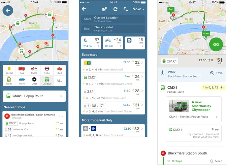 Citymapper Smartbus: come migliorare percorsi e traffico