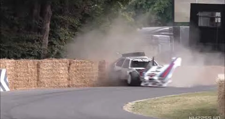 Lancia Delta S4 sbatte al Goodwood Festival of Speed