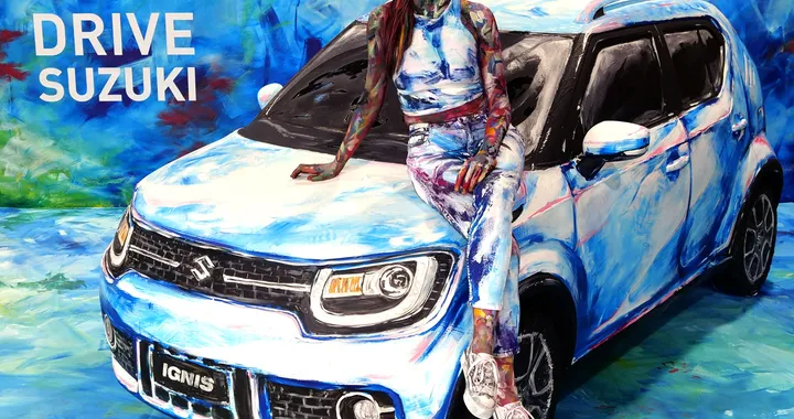 Suzuki Hybrid Art: la performance di Leonardo Giacomo Borgese al Parco Valentino