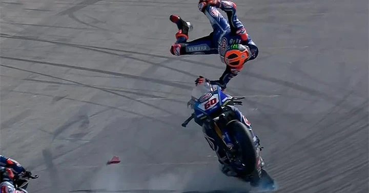 WSBK, incidente per Michael Van der Mark: non correrà a Misano
