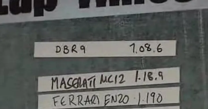 Aston Martin DBR9, la più veloce di Top Gear