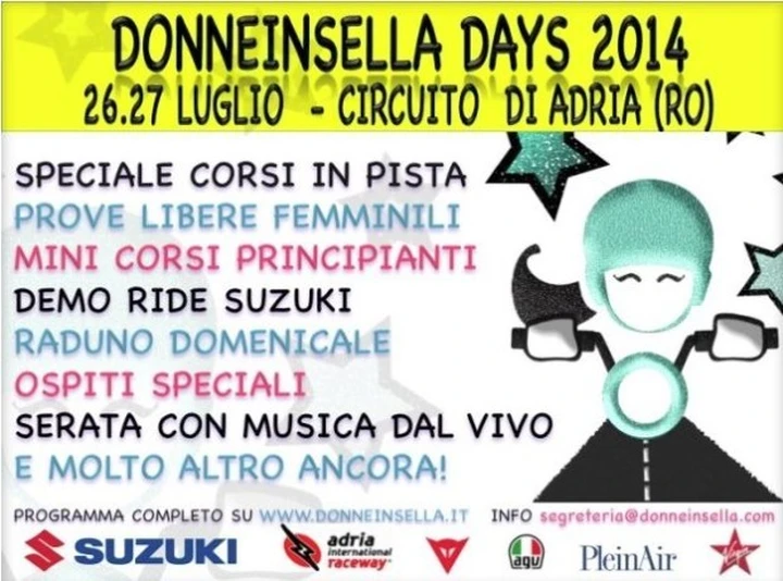 Donneinsella Days: il 26 e 27 Luglio ad Adria con Suzuki