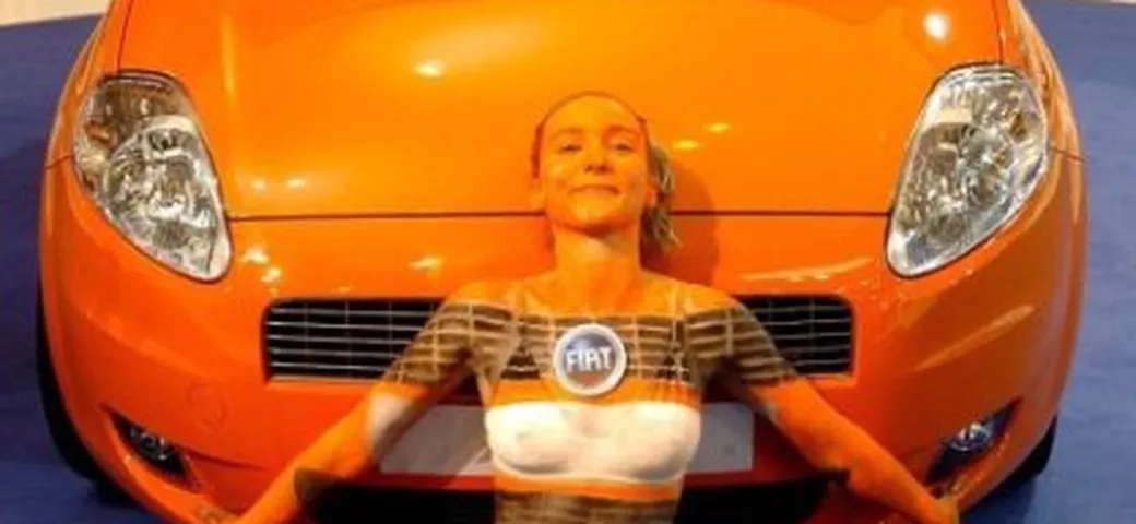 La Fiat Punto e la standista 