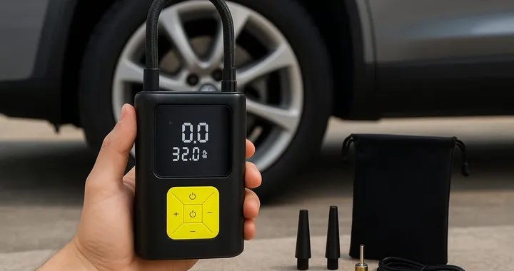 Compressore portatile EVARYOO 6000 mAh in offerta: praticità e risparmio a 20€