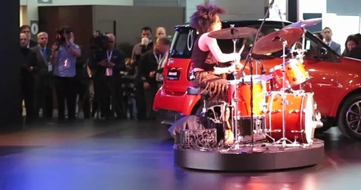 Cindy Blackman Santana @ Mercedes NYAutoShow