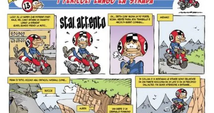 Lucky 13: un fumetto contro i pericoli della strada