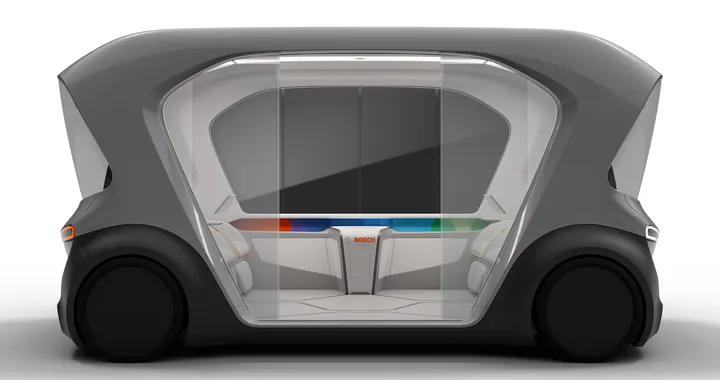 Guida autonoma: Bosch presenta lo shuttle del futuro, elettrico e autonomo