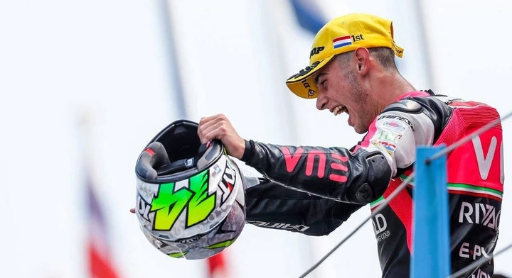 Moto3, Arbolino, “turbolino” da… champagne!|