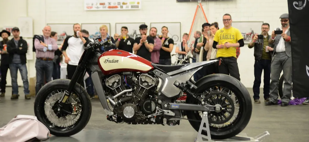 La Indian Scout Miracle Mike di Young Guns svelata ad Art & Wheels show