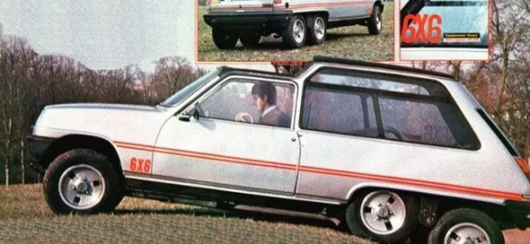 La Renault 5 e quei due esemplari a sei ruote