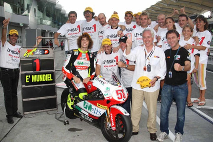 Simoncelli iridato fra Masetti e Liberati, miti Gilera