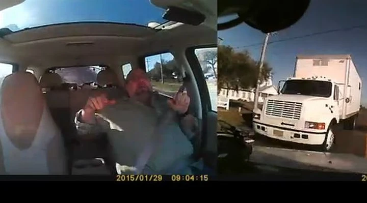 L'incidente visto dall'abitacolo [Video]