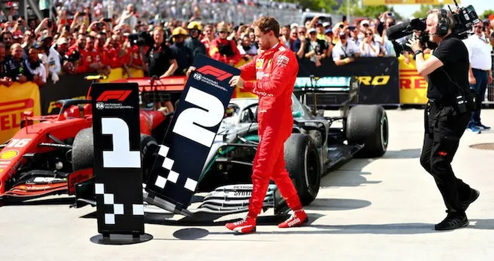 Video: Vettel cambia il cartello del vincitore al GP del Canada 2019