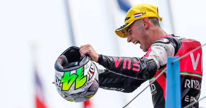 Moto3, Arbolino, “turbolino” da… champagne!|