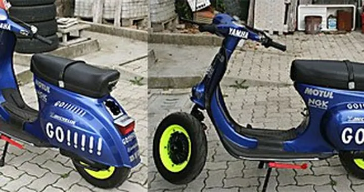 Vespa 50 eleborata Valentino Rossi