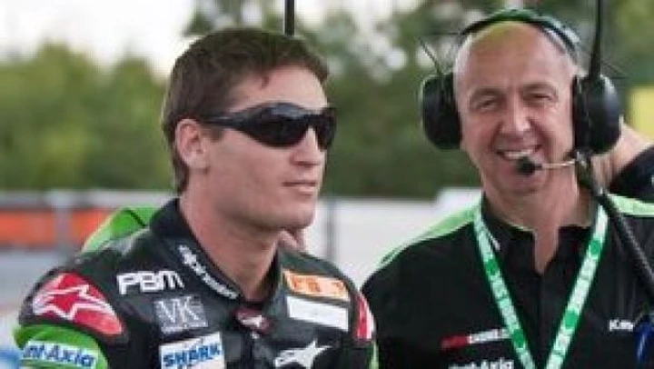 Broc Parkes nel mondiale Superbike con Echo-CRS Honda