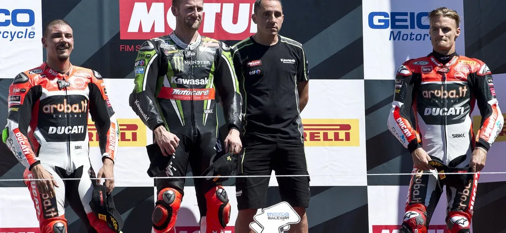SBK Laguna Seca 2016: Sykes vince Gara-2 su Giugliano e Davies, out Rea [Foto]