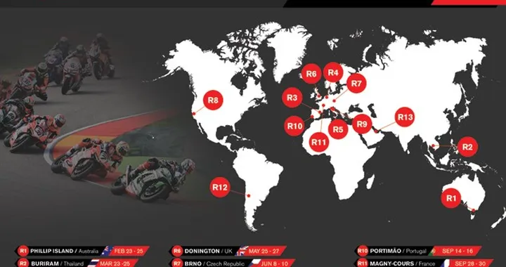 Calendario Mondiale Superbike 2018 (UPDATE)