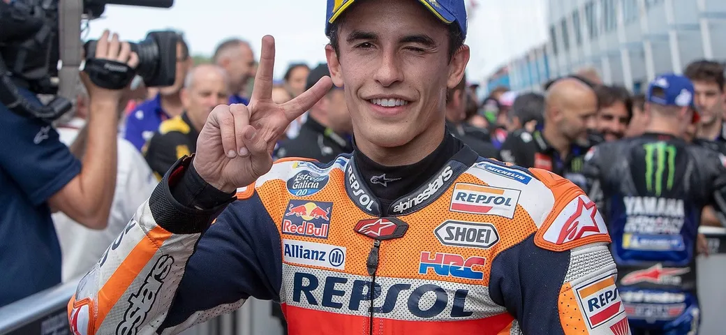 MotoGP, Marquez pole stratosferica. Yamaha super con Quartararo e Vinales. Male Rossi, male le Rosse