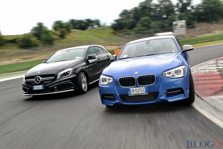 BMW M135 xDrive versus Mercedes A45 AMG: la sfida delle turbo 4x4 in video