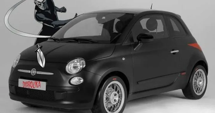 Una Fiat 500 mascherata: StudioTorino presenta la Diabolika
