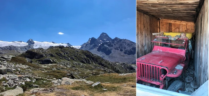 Questa Jeep fu portata in montagna da 12 uomini e alcuni muli: percorse appena 30 metri