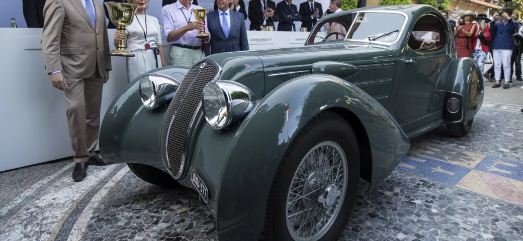Una Lancia Astura vince la Coppa d'Oro di Villa d'Este