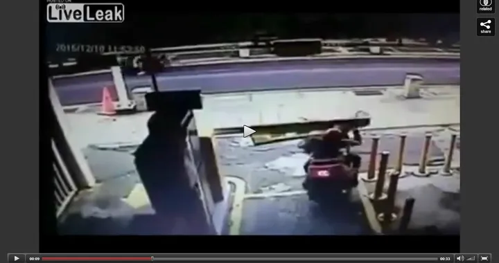 Furbata al parcheggio ma finisce male [Video]