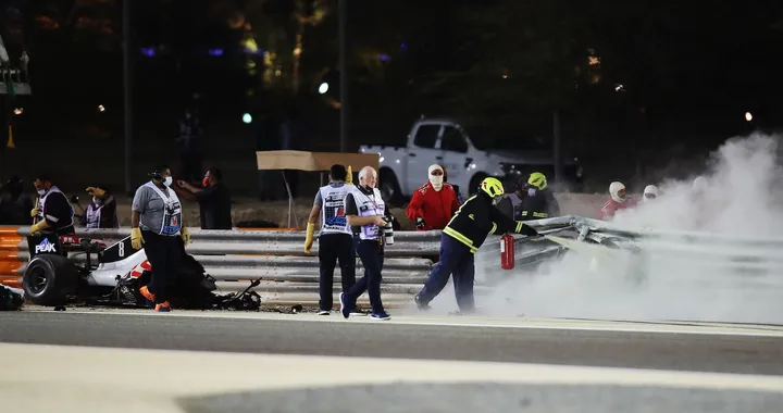 GP del Bahrain: l'incidente della Haas di Grosjean