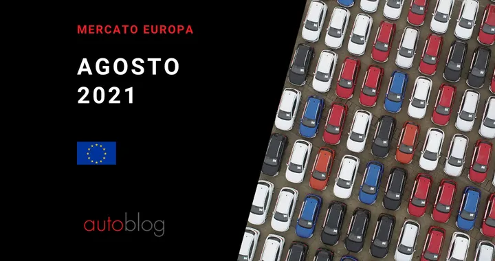 Mercato auto Europa: i dati di agosto 2021