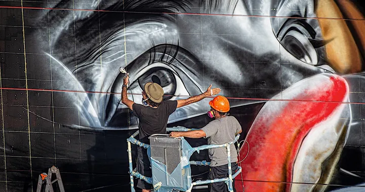 Eduardo Kobra celebra Ayrton Senna al Maicc