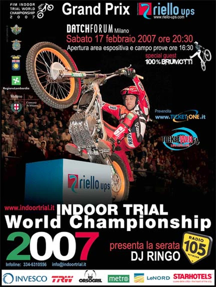 Mondiale Trial indoor Italia al Datchforum di Assago